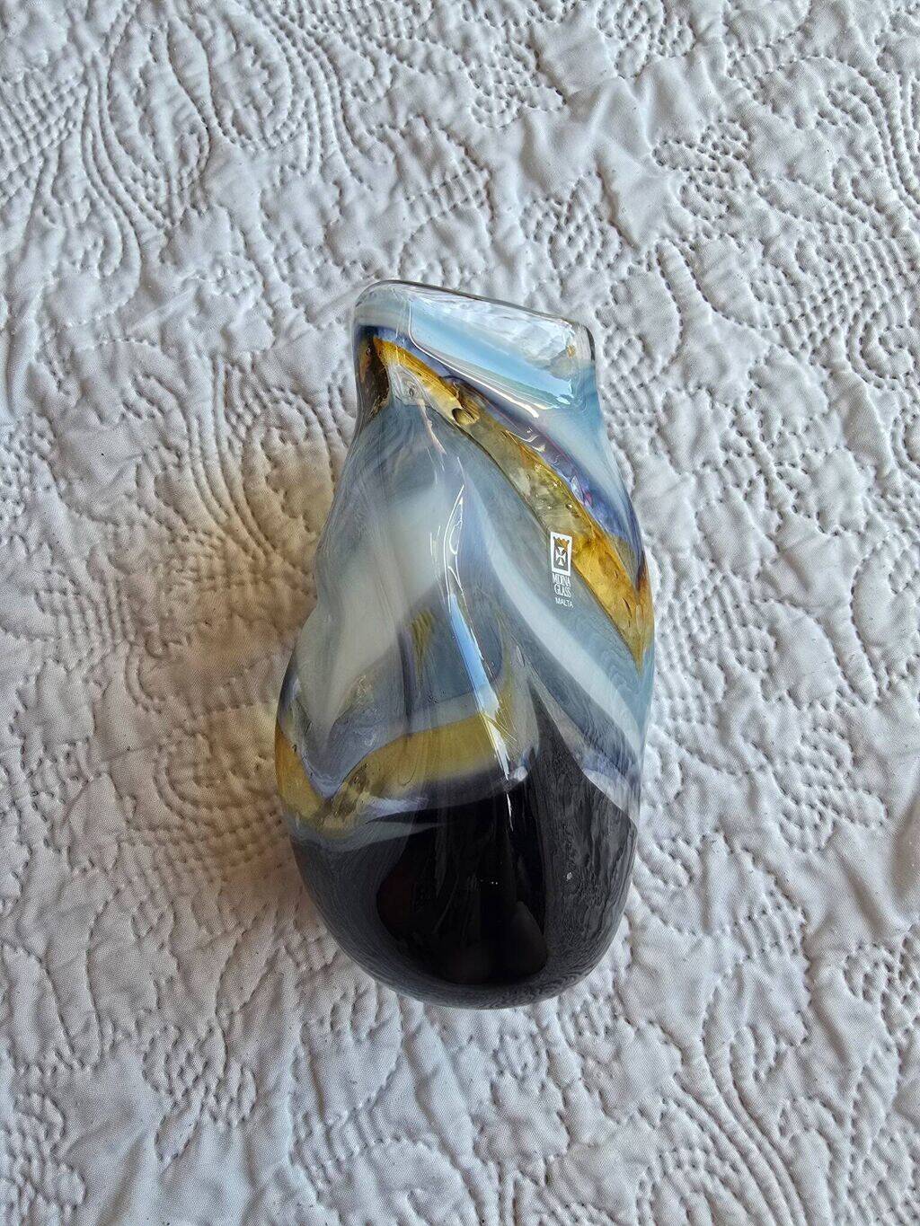 Soliflore vase Mdina Glass Malta signed 2013