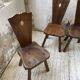 Chaises chêne massif chapo savoyarde art populaire