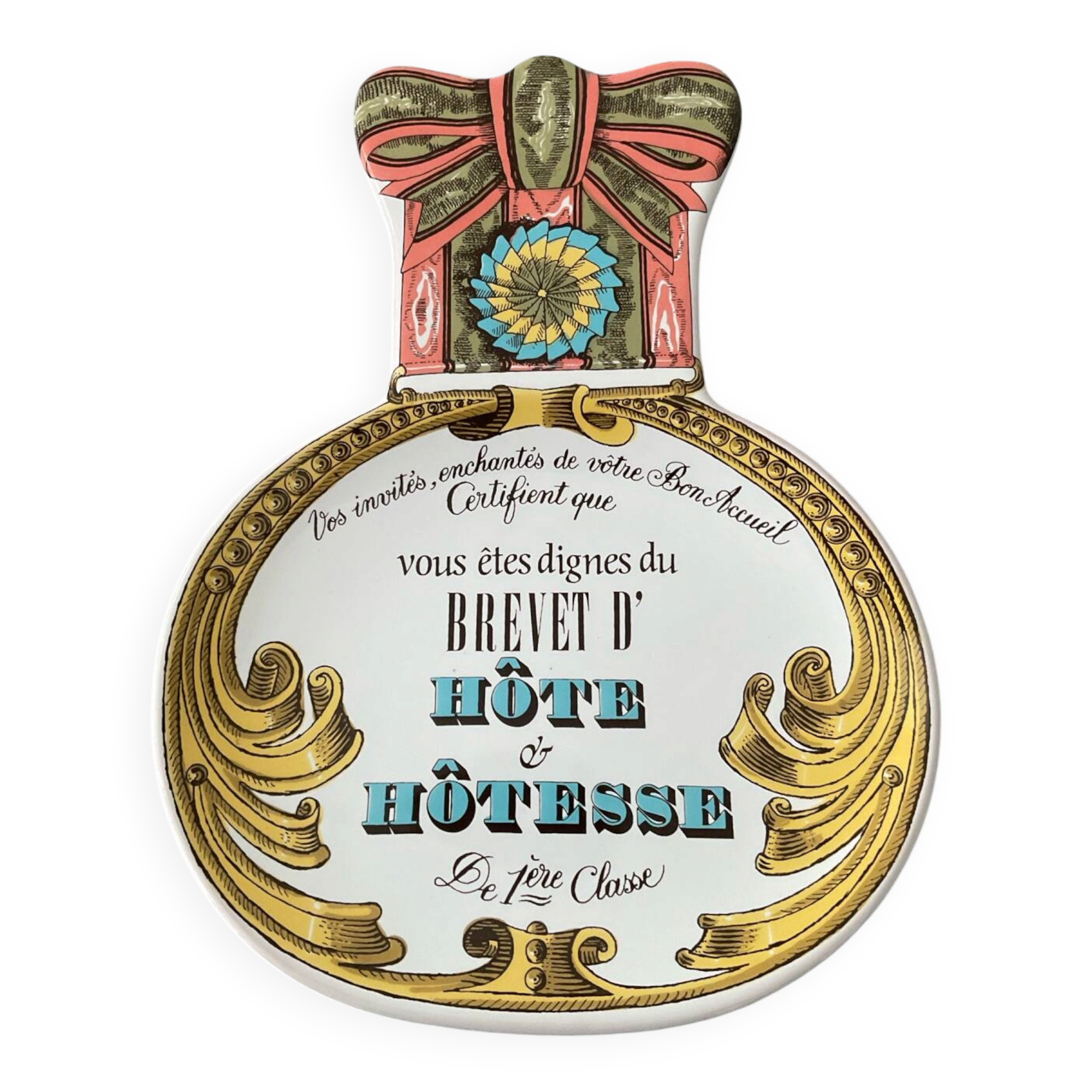 Vintage Estello-France ceramic enamelled catchall