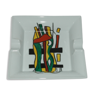 Ceramic ashtray décor after Fernand Leger ash tray