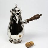 Art Nouveau Christofle Gallia chocolate pot in silver-plated metal - Early 20th century