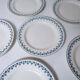 6 assiettes plates Terre de Fer modèle Barbeaux