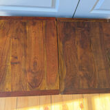Pair of solid wood coffee tables – rustic / wabi-sabi style (1950-198)