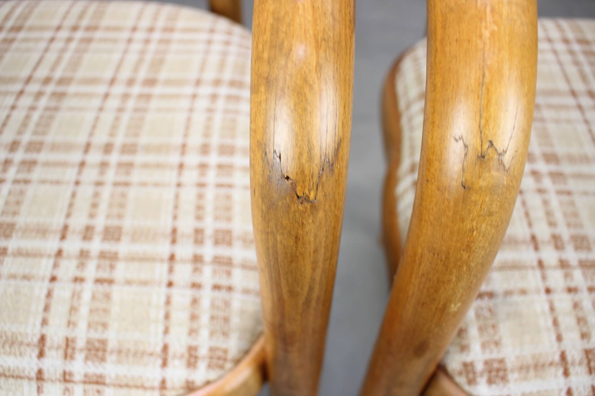 Set of bentwood chairs from the 1980s by Antonín Šuman for TON, Czechoslovakia.
