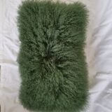 Coussin en peau de mouton tibétain