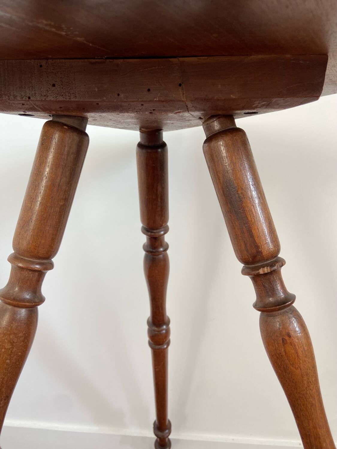 Old tripod side table
