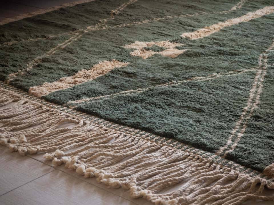 Tapis Doré beni ouarine fait main traditionnel 250cmx350cm