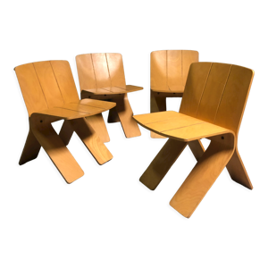 chaises en contreplaqué