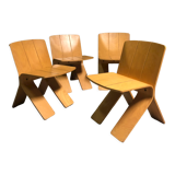 1970's plywood chairs