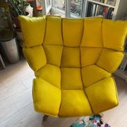 B&B Italia - armchair and footrest HUSK by Patricia Urquiola