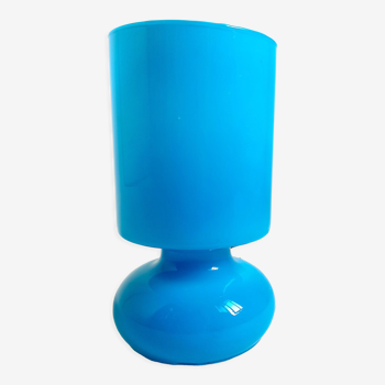 Lampe à poser Lykta opaline colorée bleu turquoise, rouge, blanc