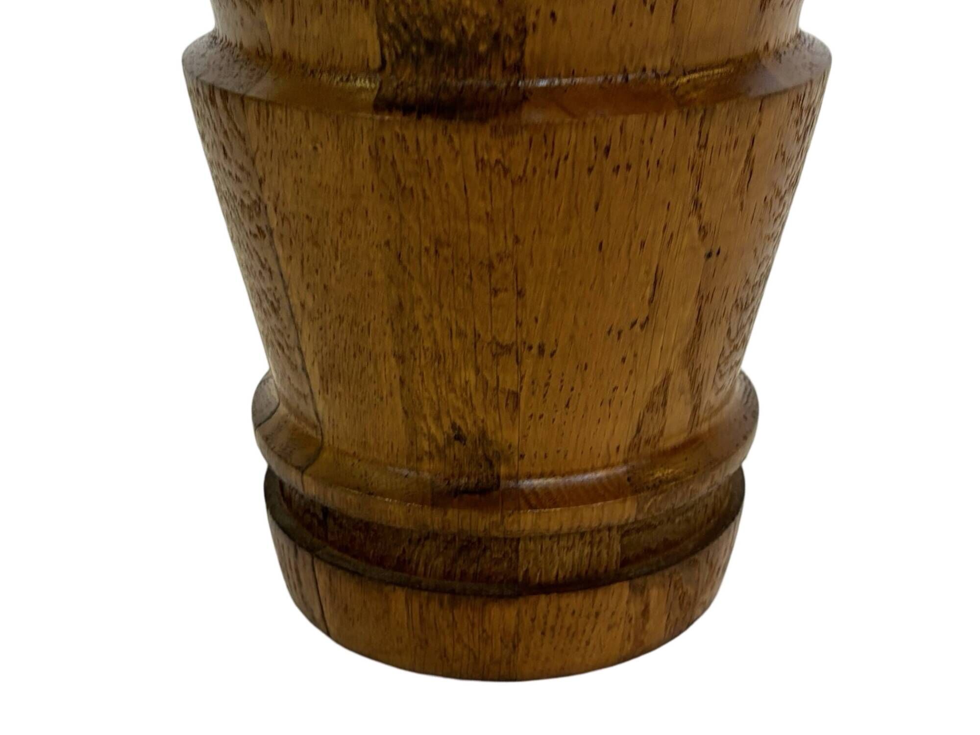 Vintage umbrella holder wooden basket storage 1960 minimalist design