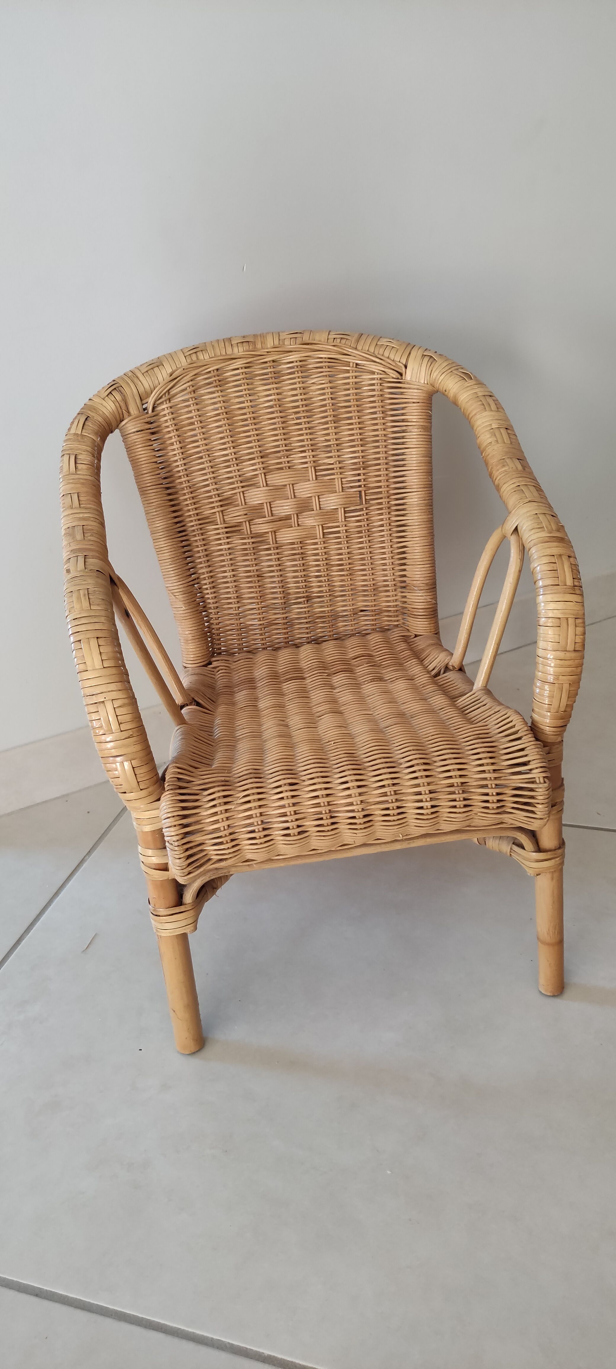 Vintage wicker and rattan chair