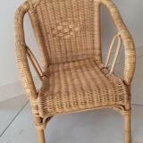 Vintage wicker and rattan chair