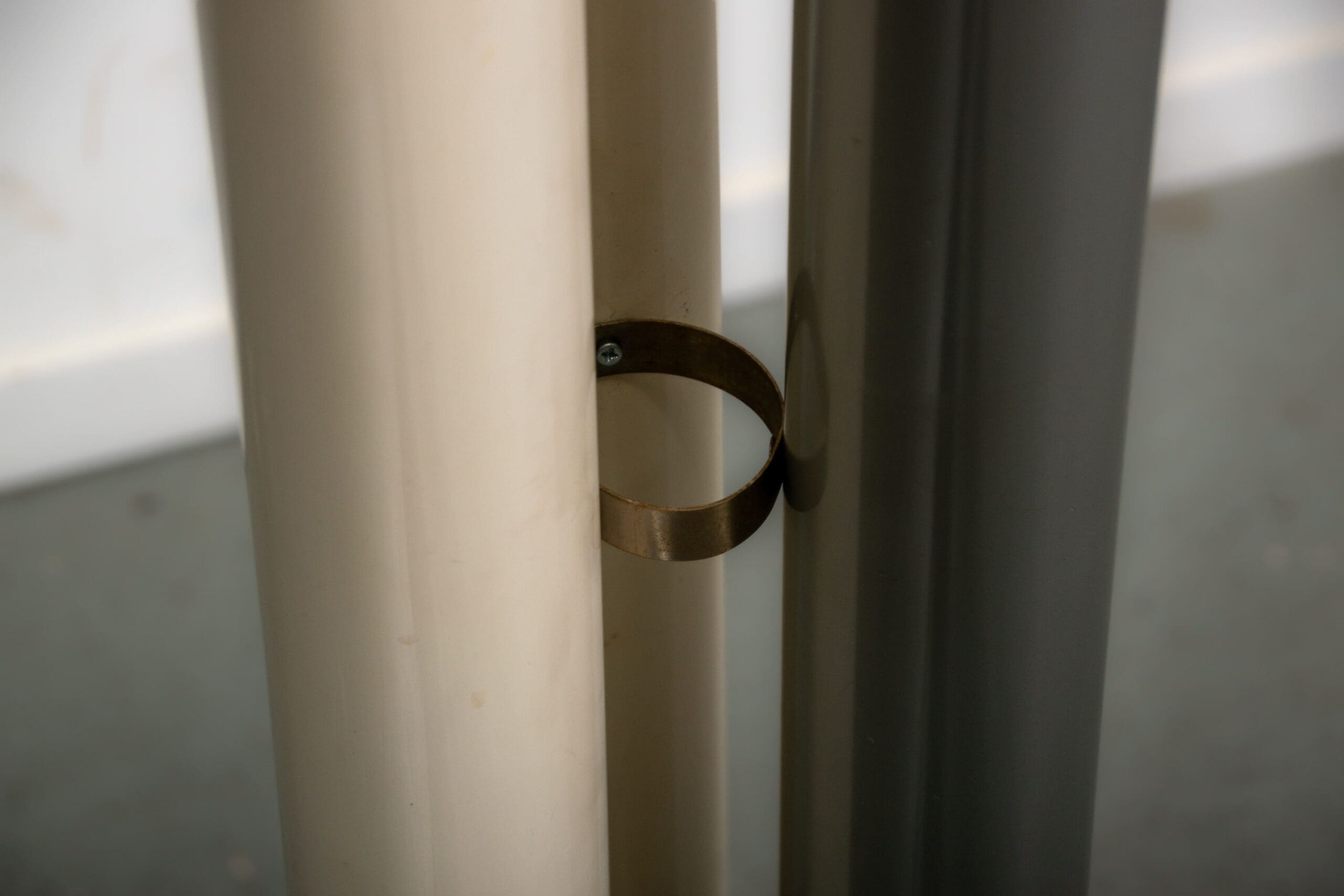 Italian pillar floor lamp. Circa 1970