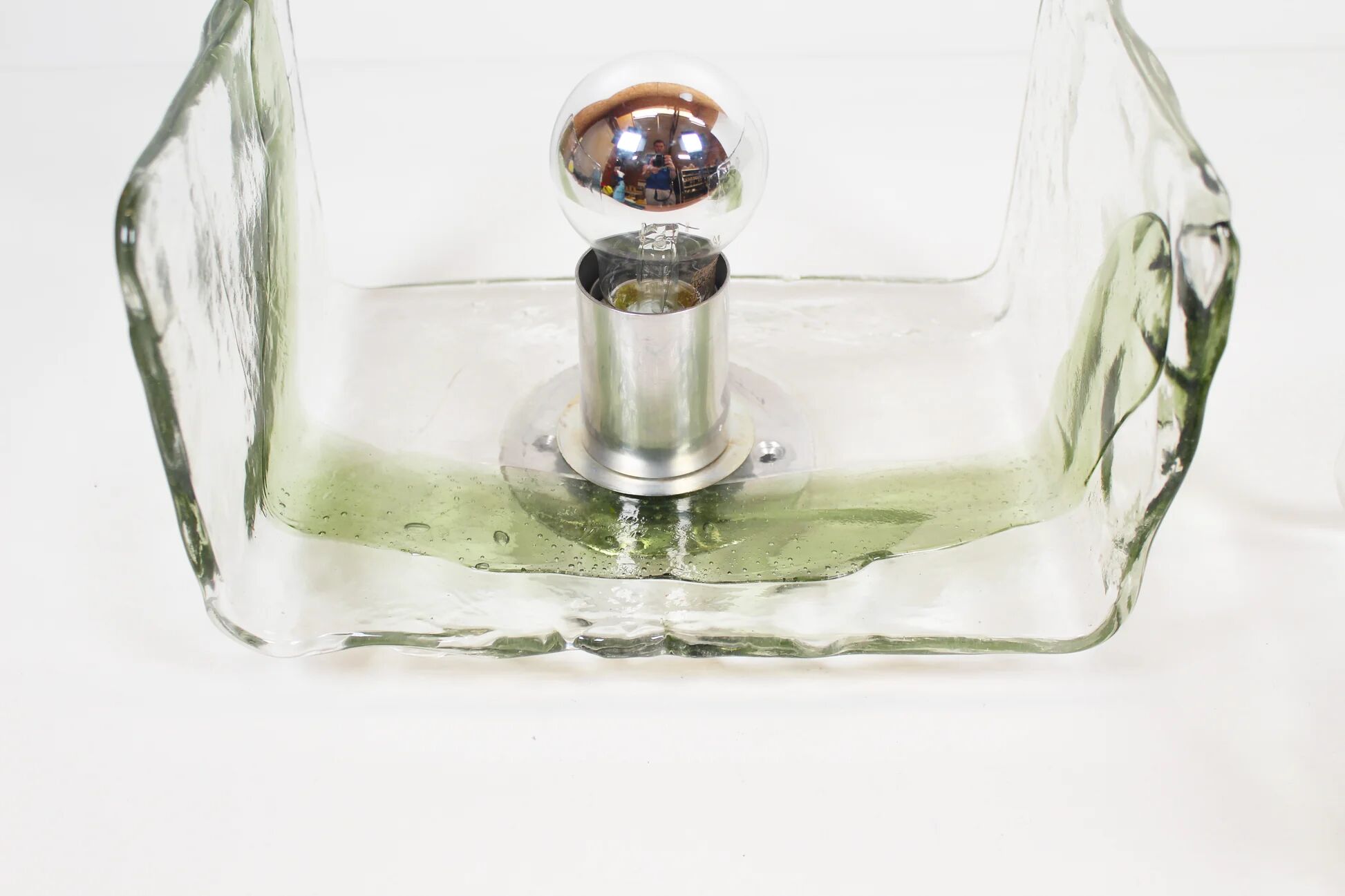 Pair of Murano glass wall lamps by Kalmar, Austria 1970s (2 pairs available)