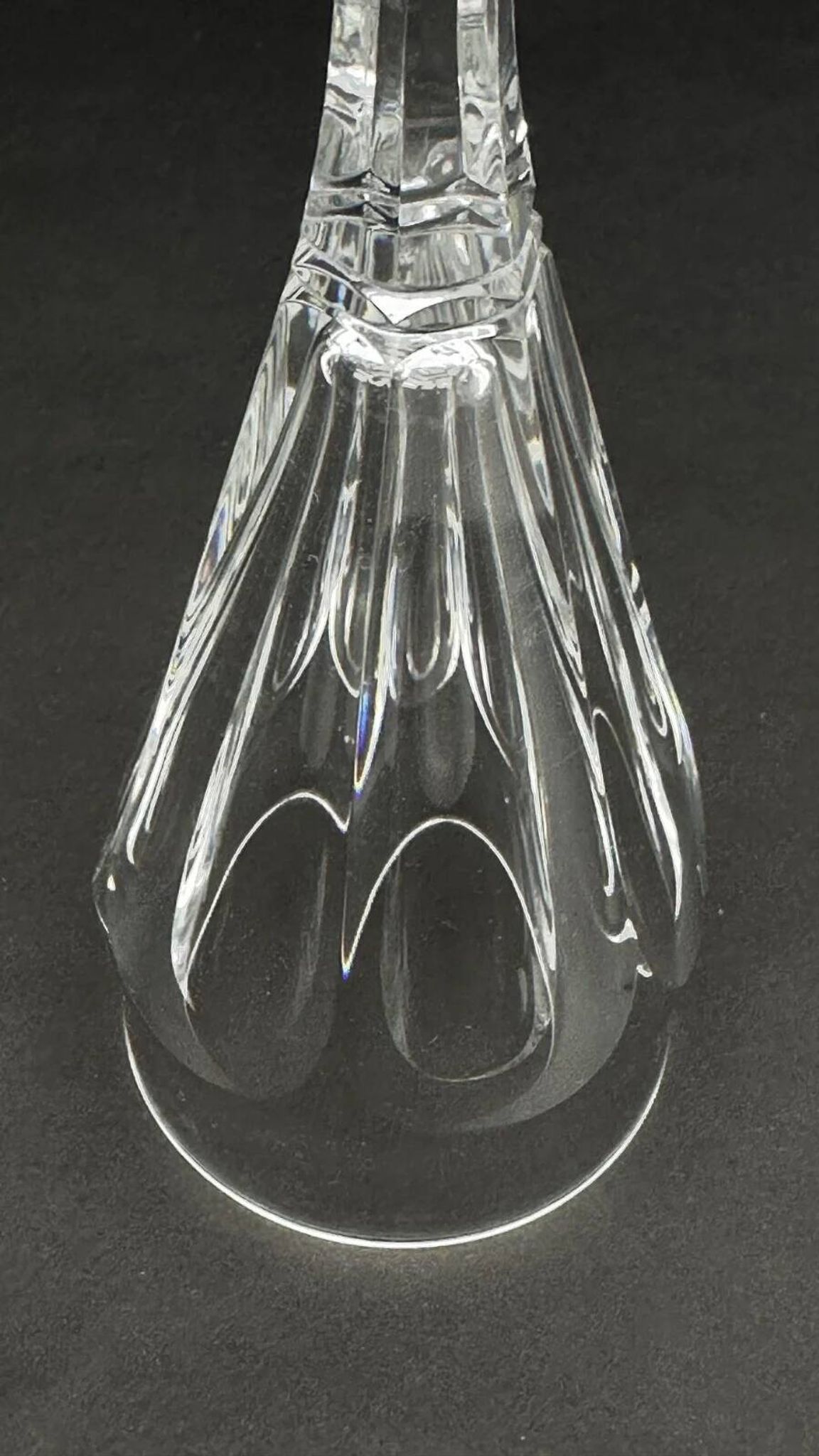 Baccarat, set of 9 champagne flutes model Duchesse de Dino