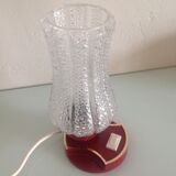 Vintage bedside lamp, tulip glass, 60s-70s