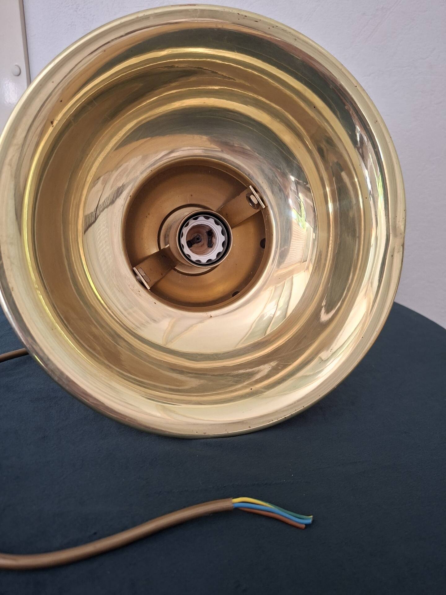 Brass marine suspension "Old River" — Vintage table lamp