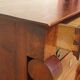 Antique solid walnut chest of drawers with scrolls