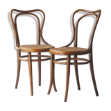 2 bistro chairs from kohn around 1900