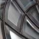 Deux vitraux en verre biseauté et laiton