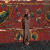 Antique Chinese brown storage trunk (c.1900) #6