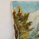 Oil on canvas mountain path