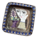 Face illustration ceramic bowl by Mari Simmulson for Upsala Ekeby, Sweden, 1960s
