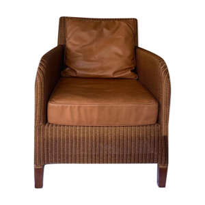 Fauteuil en cuir vincent