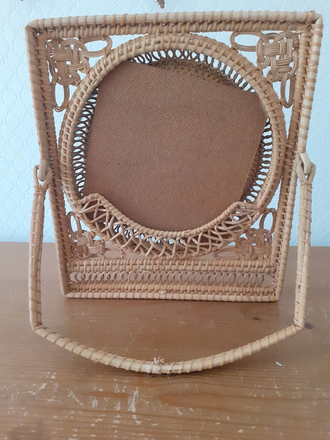 Wicker mirror