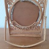 Wicker mirror