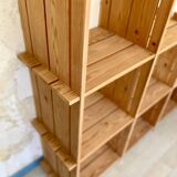 80s pine bookcase