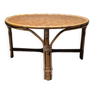 Dining table "patio" in bamboo, Italy, 1960s