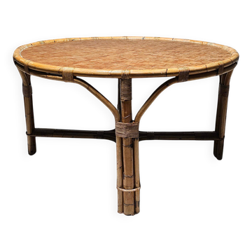 Dining table "patio" in bamboo, Italy, 1960s