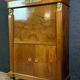 Parisian secretary Empire mahogany cariatides in gilded bronze