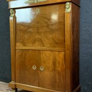 Parisian secretary Empire mahogany cariatides in gilded bronze