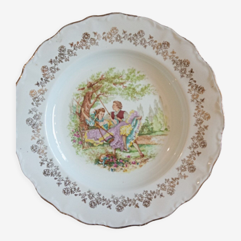 Assiette porcelaine de Digoin France