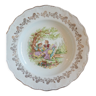 Digoin porcelain plate France