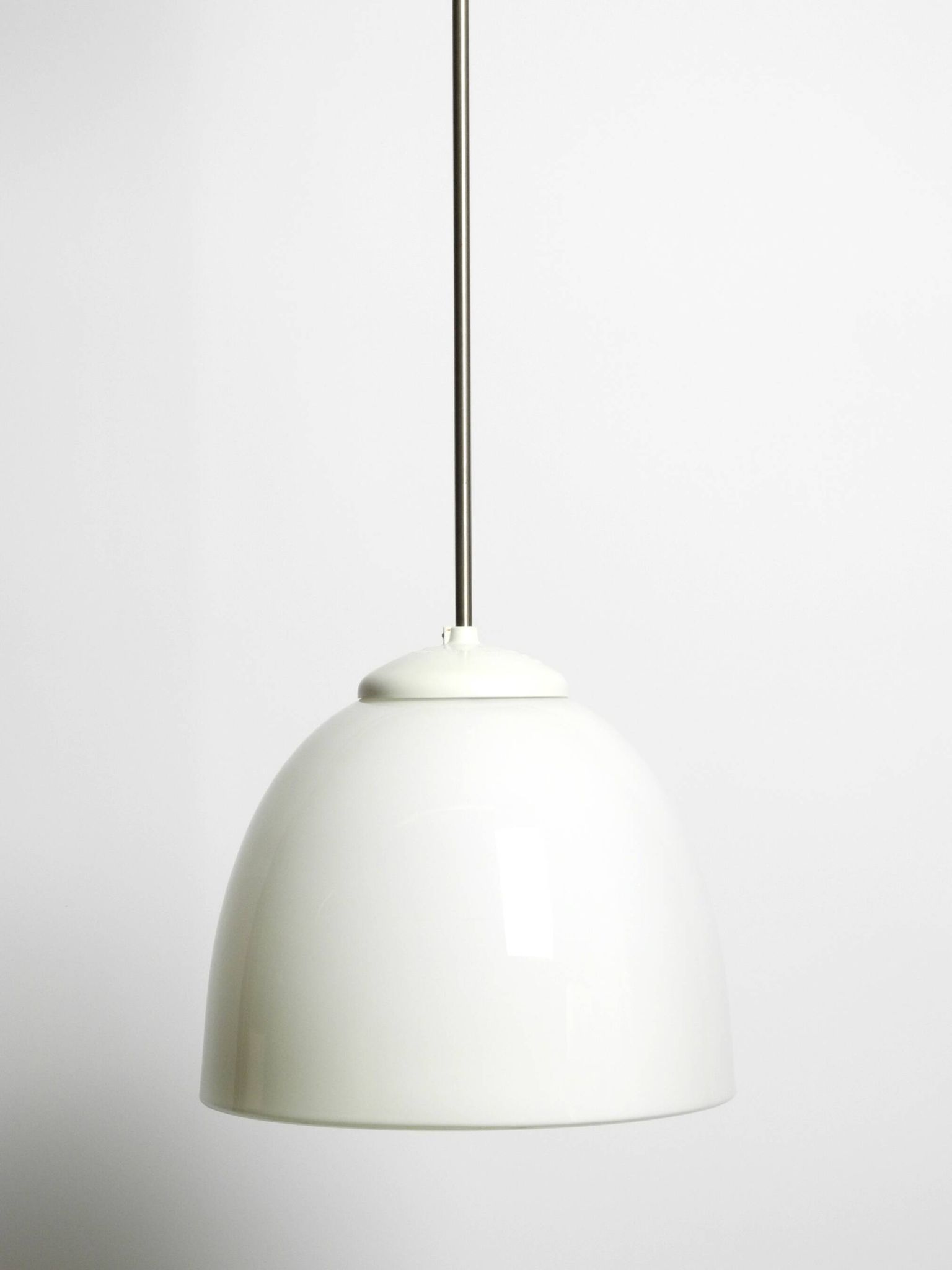 Beautiful large original Mid Century Bauhaus opal glass ceiling lamp