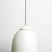 Beautiful large original Mid Century Bauhaus opal glass ceiling lamp