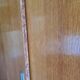 Wooden wardrobe / wardrobe feet compass / 60s