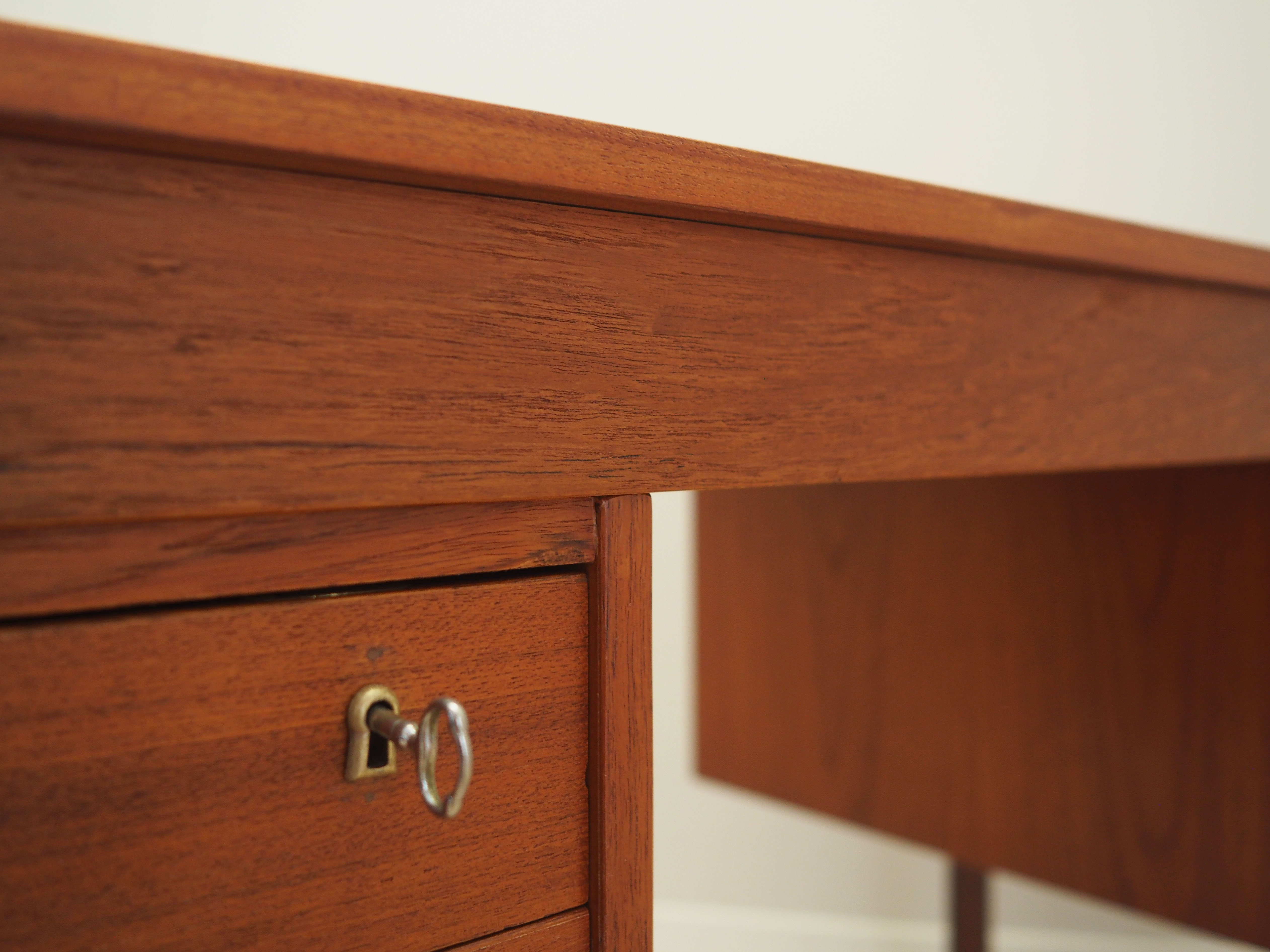 Teak desk, Danish design, 1970s, made in Denmark