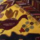 Vintage handmade traditional oriental turkish oushak rug 6'8" x 10'6"