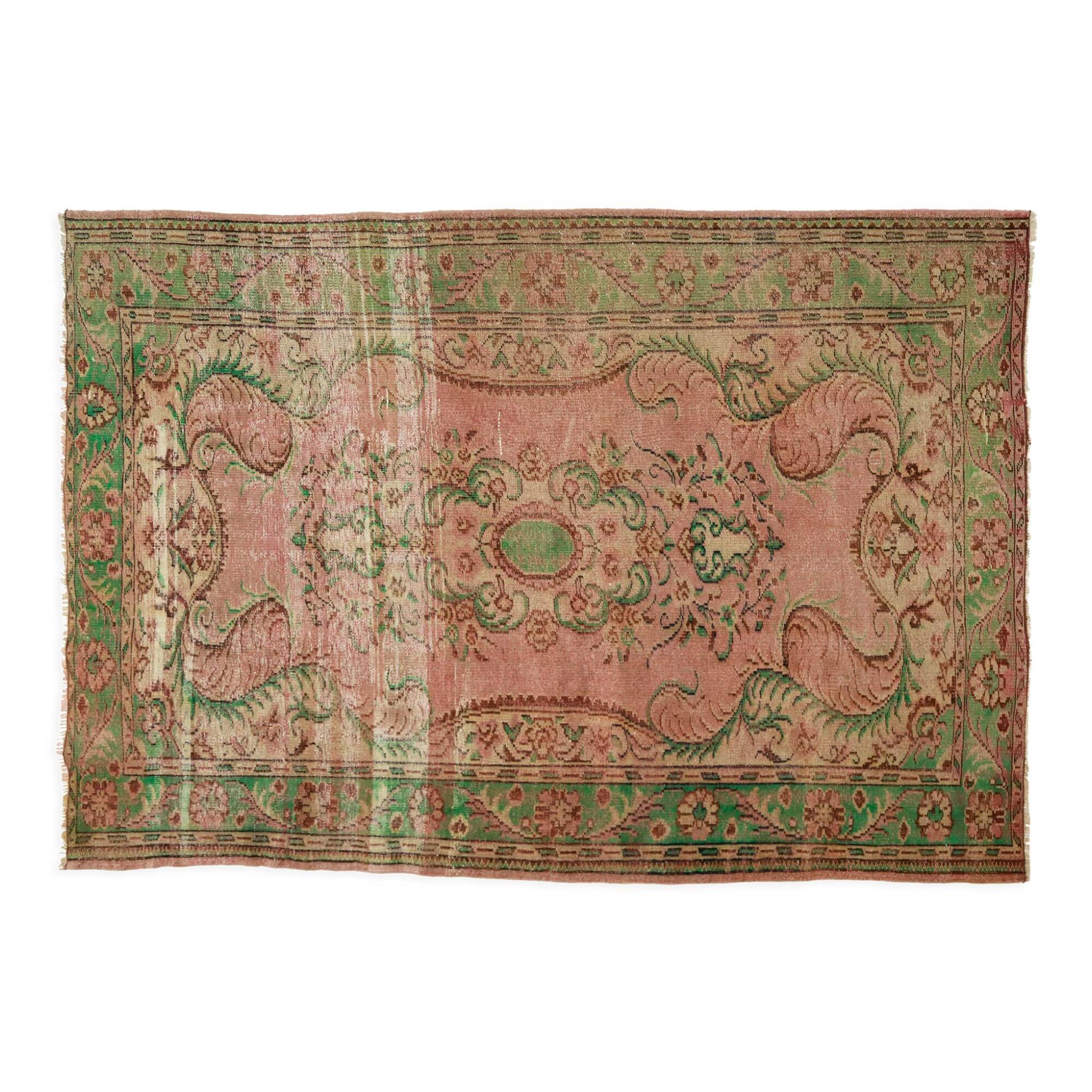 Anatolian handmade vintage rug 289 cm x 204 cm
