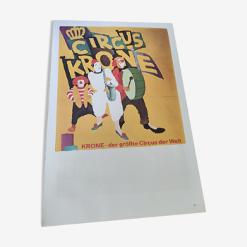 Vintage two-sided circus posters