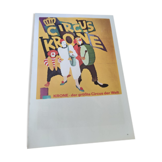 Vintage Double-Sided Circus Poster