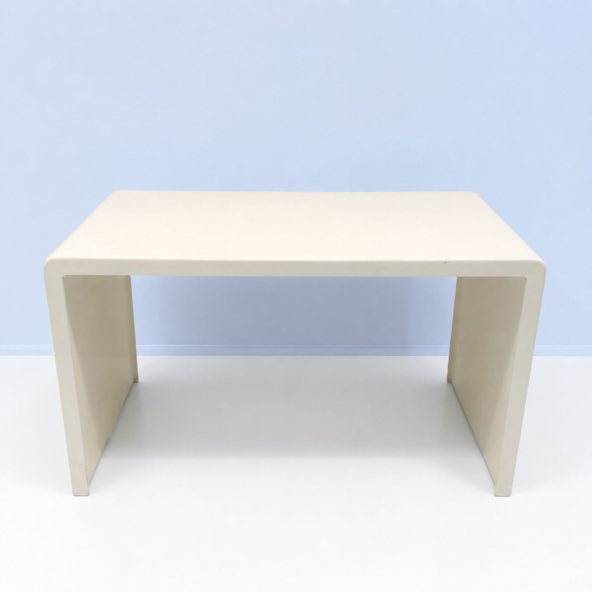Monobloc polyester desk by Berthe Libert, 1970s.