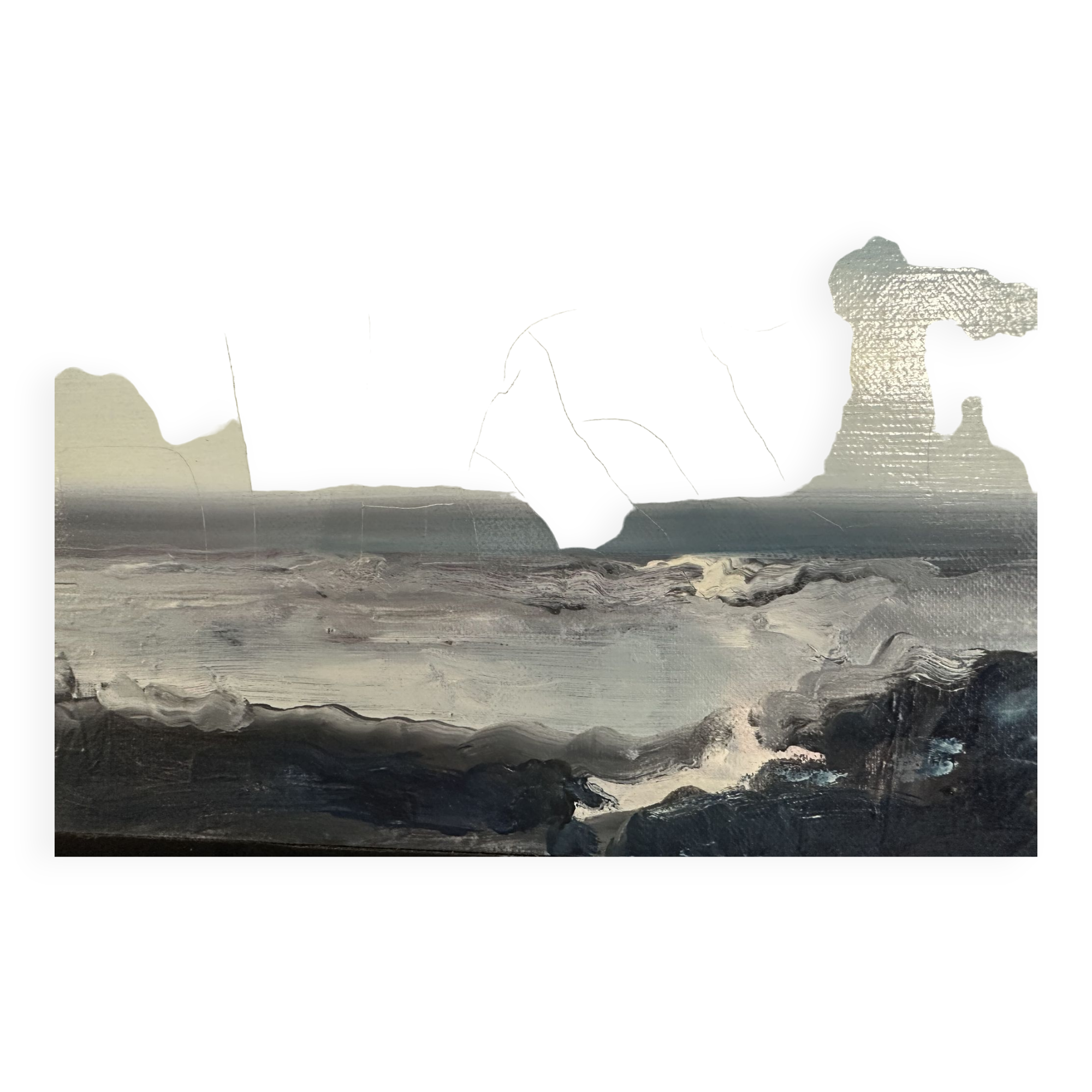 Glacier in warm weather, the swell by Olivier Mattei