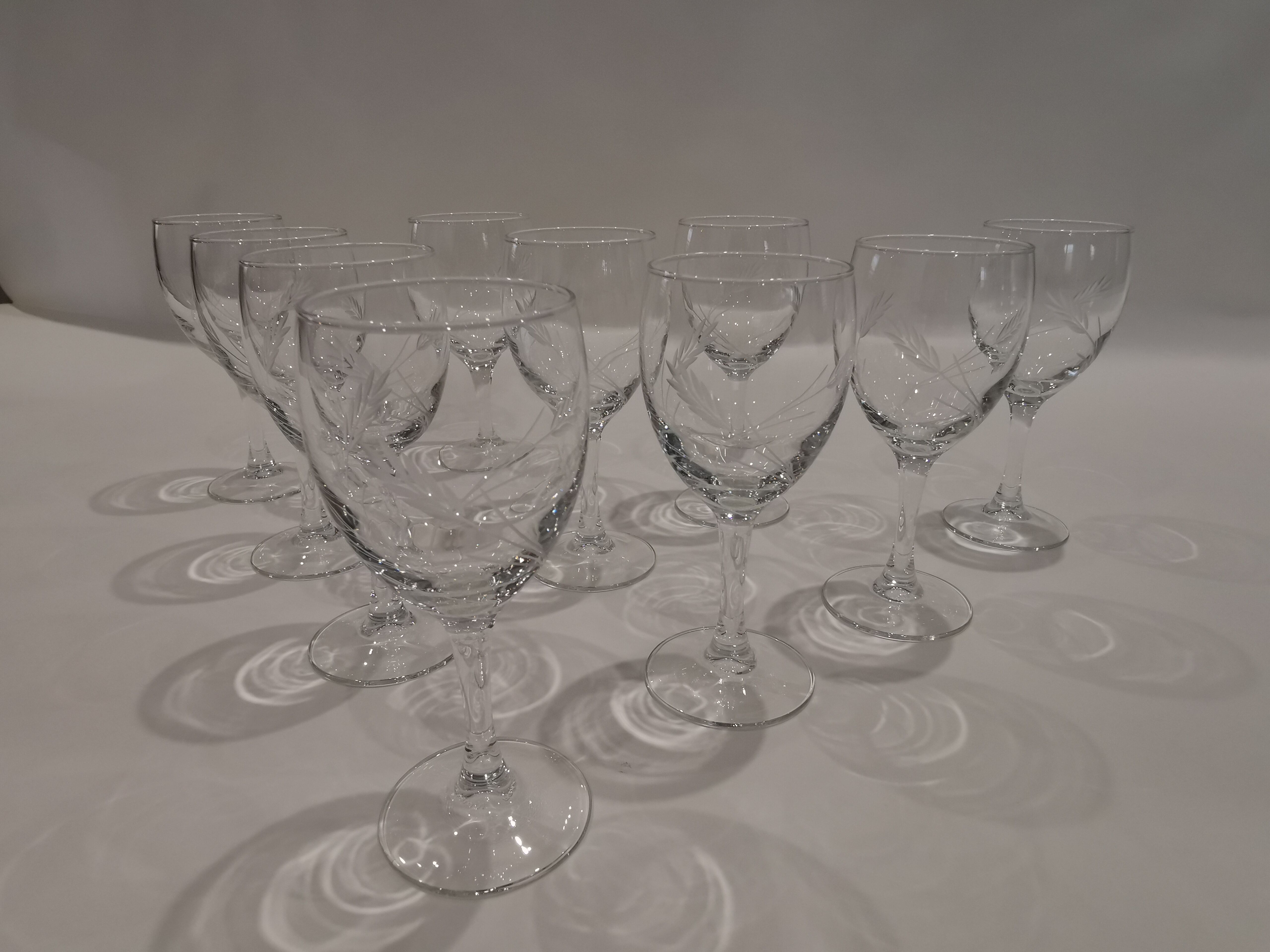 10 wine glasses Luminarc model "sheaf epi de blè"